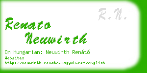 renato neuwirth business card